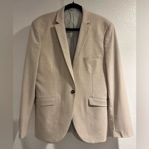 Topman 42R Slim Fit Men's Beige Blazer